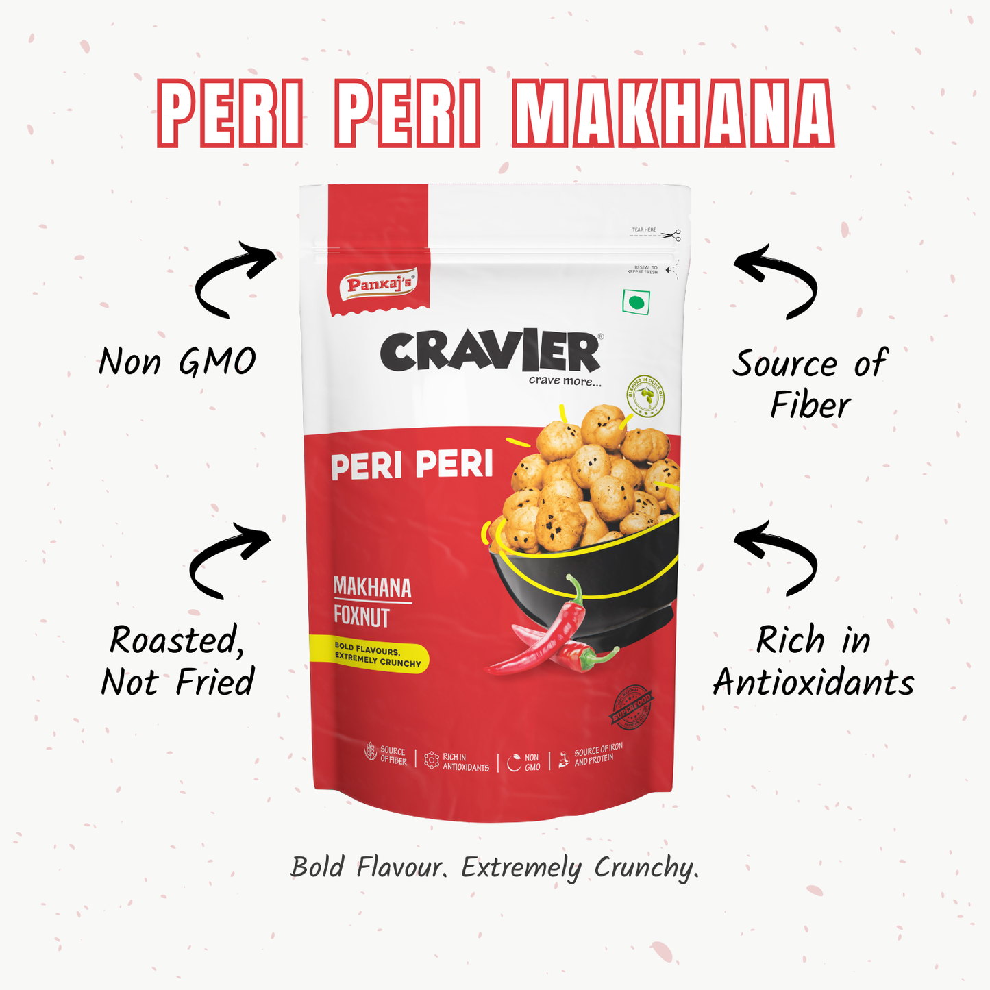 Peri Peri Flavor Roasted Makhana