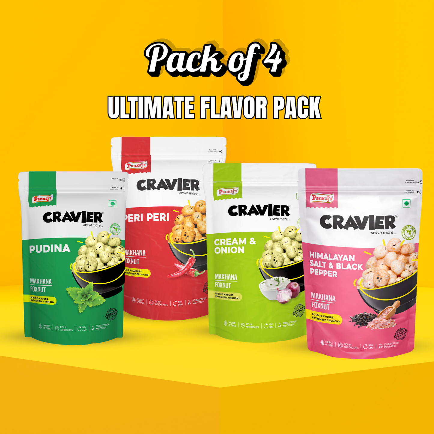 Ultimate Makhana Flavor - Pack of 4